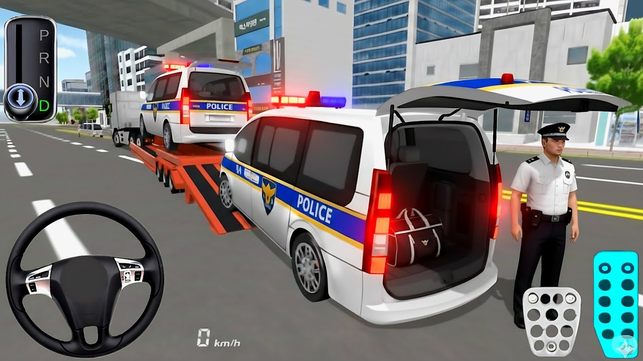 New Police Car Delivery & Stuck parking in Garage | 3D Driving Class | Android Gameplay 