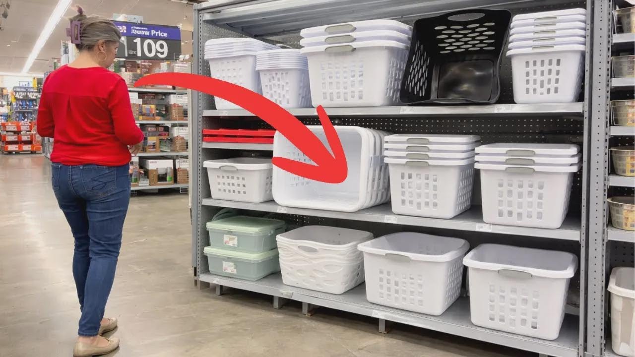 Pegue 2 cestos de roupa do Walmart e faça essa ideia genial!