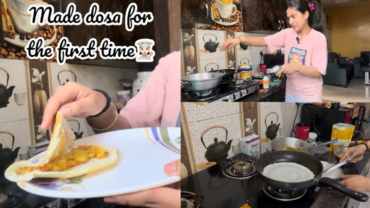 Made Dosa in Sasural😍👩🏻‍🍳😋