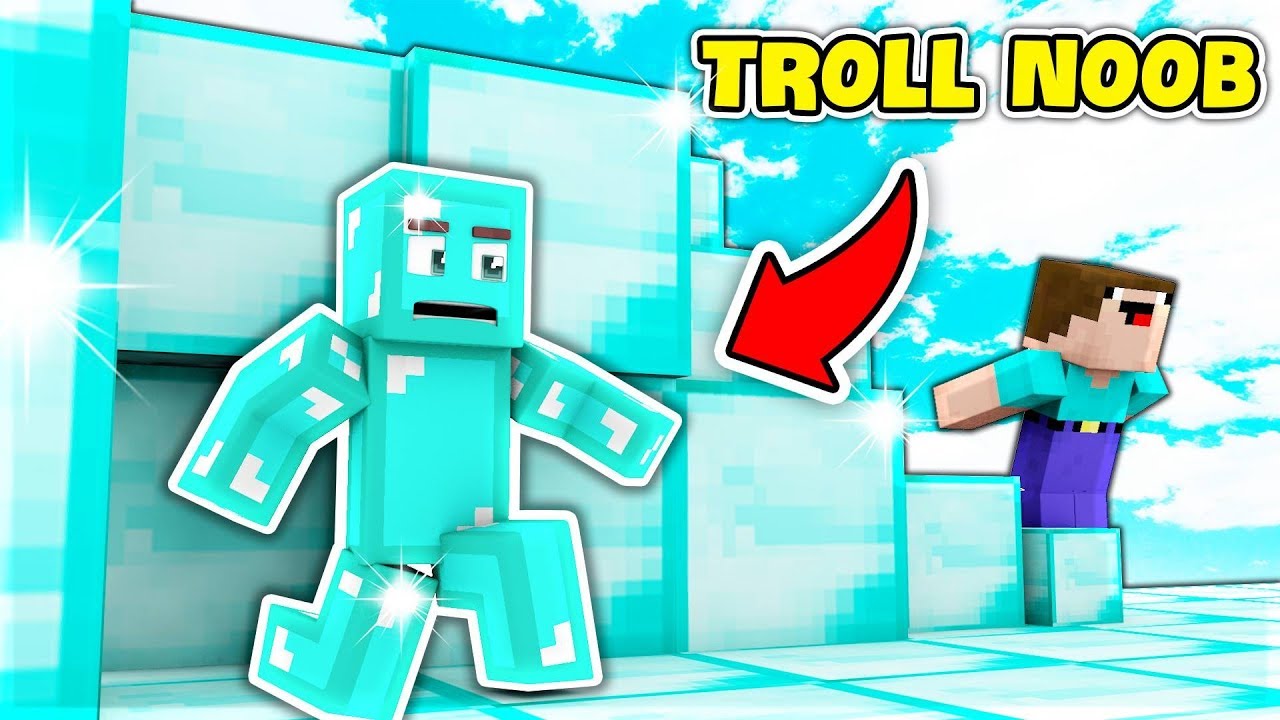 TROLL NOOB BẰNG KIM CƯƠNG (Minecraft Trốn T&igrave;m)
