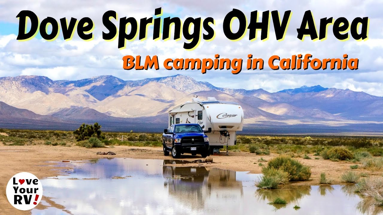 Boondocking at Dove Springs OHV Area in California