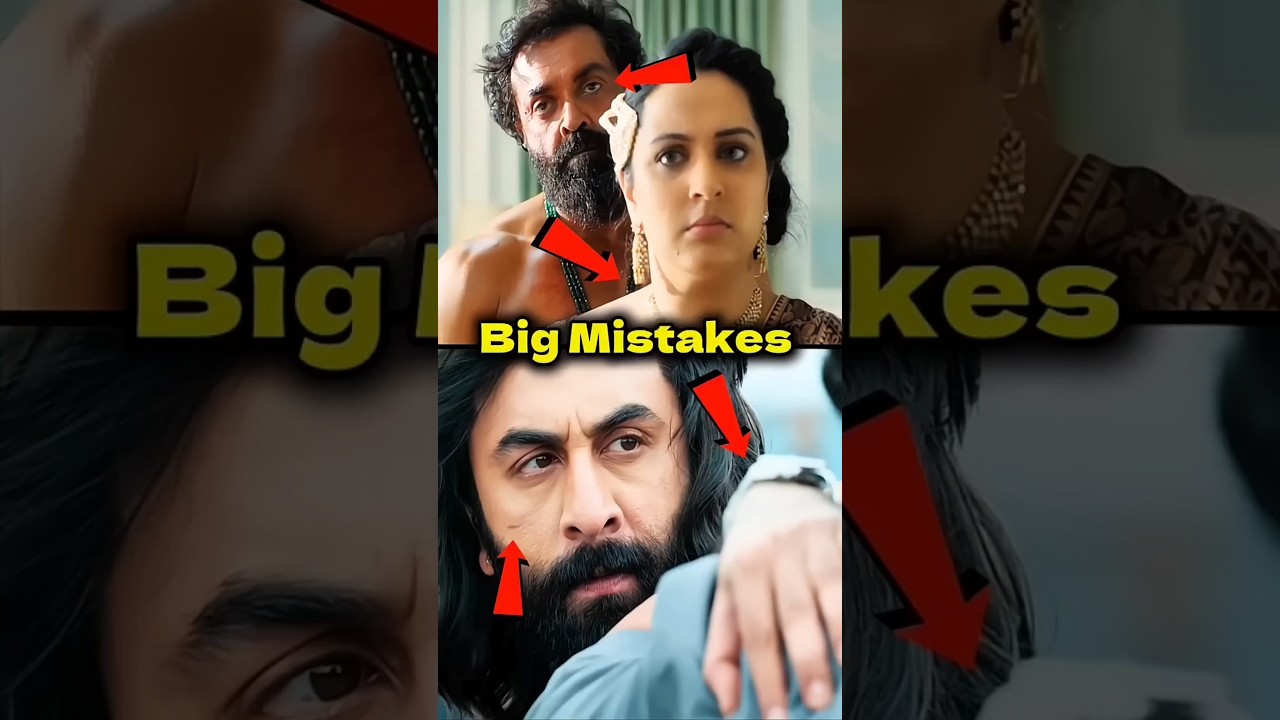 Ranbir Kapoor&rsquo;s Animal Movie: 3 Big Goofs! 🎬😱 | Movie Mistakes #shorts