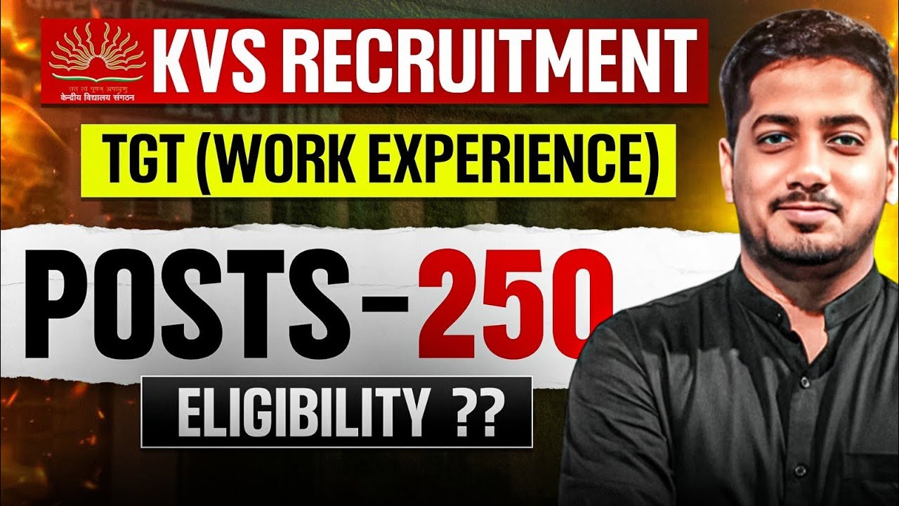KVS and NVS Recruitment | TGT WE | BE/BTech + B.Ed (EE | EEE | EC) Eligible #kvs #nvs #rishabhsir