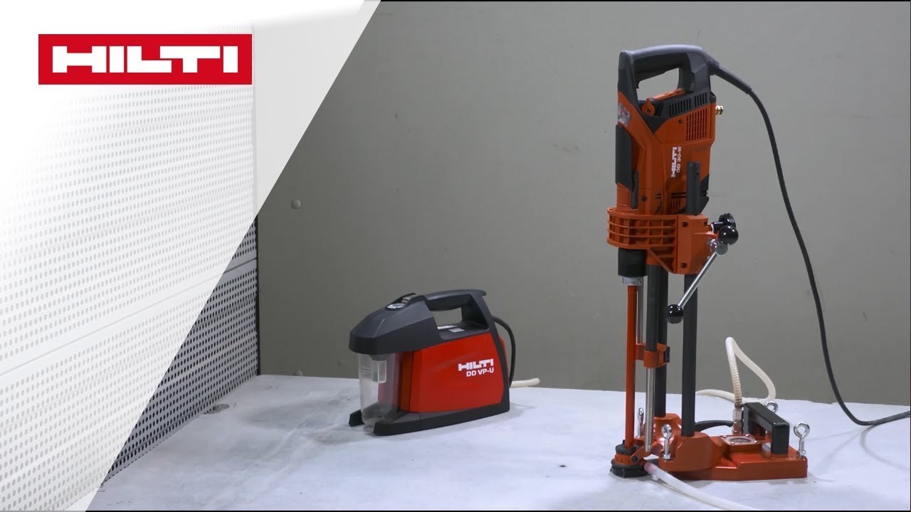 ANLEITUNG zum HILTI Diamantkehrnbohrgerät DD30-W - Aufbauen des Bohrständers