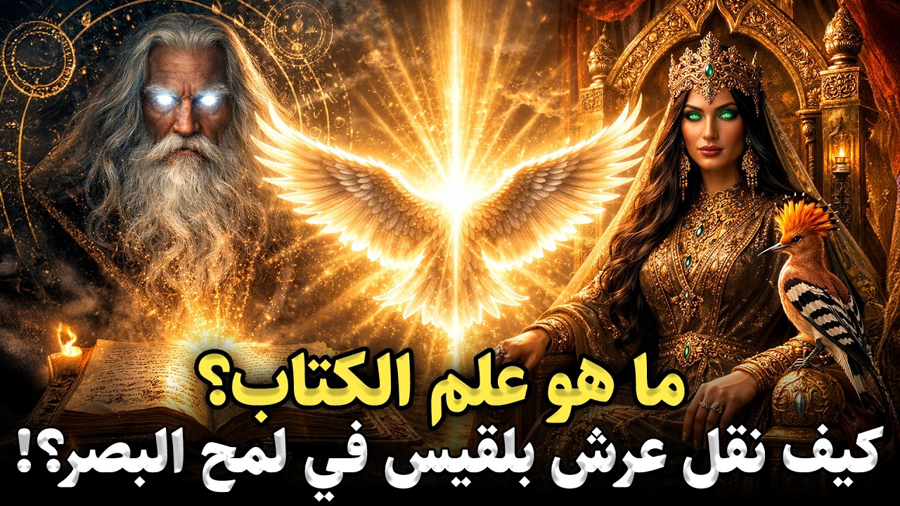 قصة داوود وسليمان - لماذا مات سيدنا سليمان متكئا على عصاه وما هو علم الكتاب ومن نقل عرش بلقيس؟