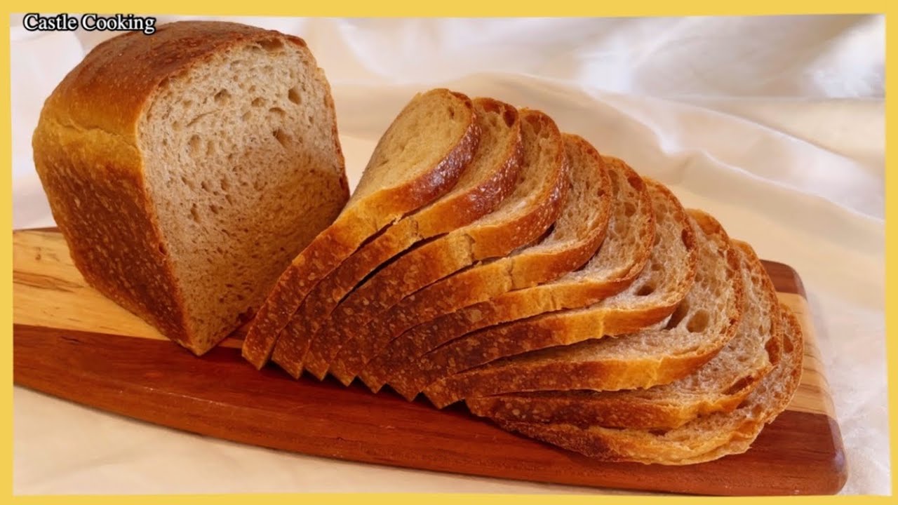 Soft Sourdough Whole Wheat Bread / Tangzhong Method 천연발효 통밀빵