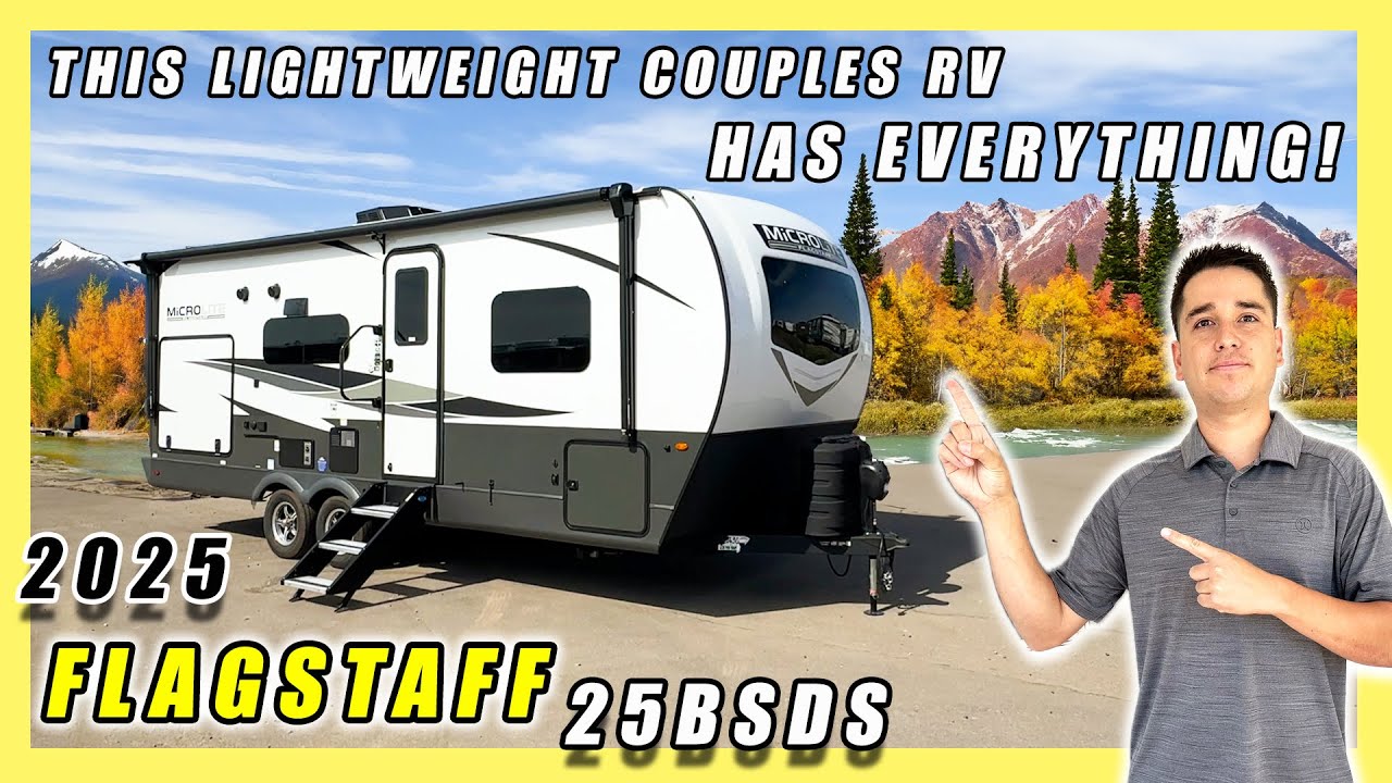 2025 FLAGSTAFF MICROLITE 25BSDS THE BEST COUPLES TRAVEL TRAILER THAT CHECKS ALL THE BOXES! PERFECT!
