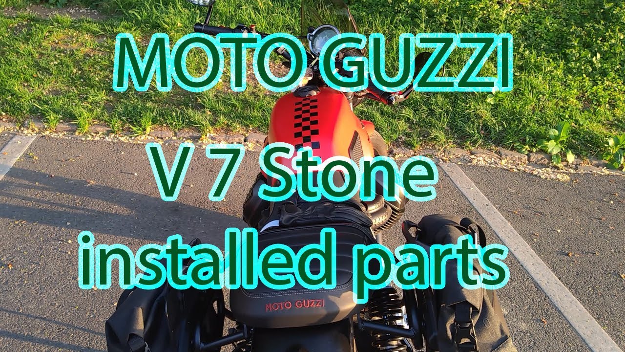 Installed parts on my Moto Guzzi V7 Stone´23