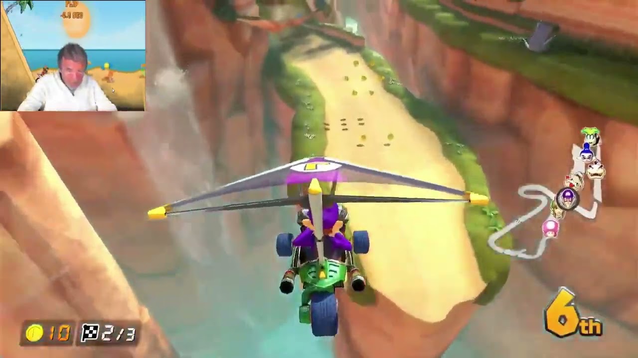 Mario Kart ~ Shy Guy Falls ~ Waluigi ~ Flower Cup