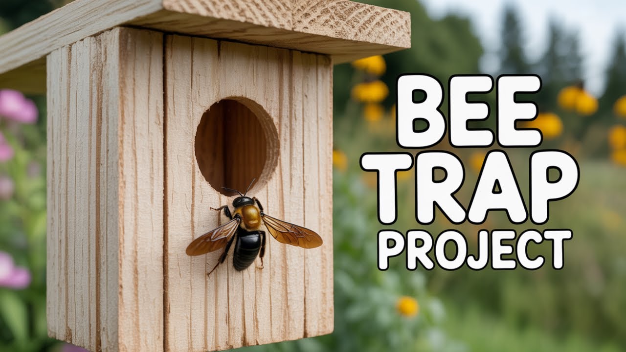 DIY Carpenter Bee Trap That Actually WORKS 🐝🐝🐝