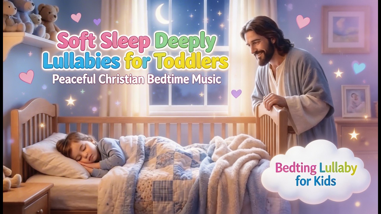 Jesus Loves Me Through the Night | Peaceful Bedtime Lullaby for Kids #lullaby #lullabies