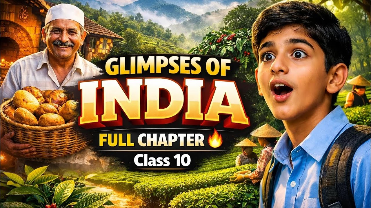 Glimpses of India Class 10 | Full Chapter Explanation 🔥 Board Exam 2026 | Hindi + English। 