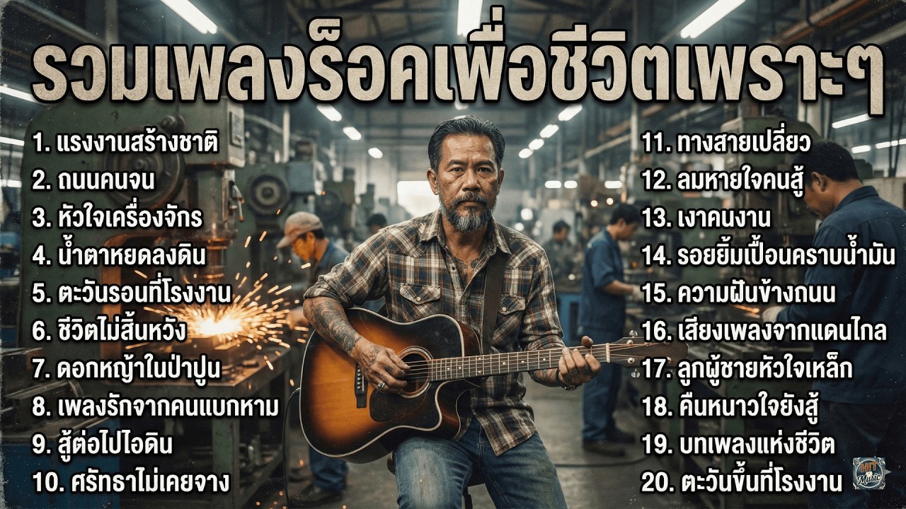 ร็อคเพื่อชีวิตมาเเรง สายร็อคห้ามพลาด ฟังยาวๆไม่มีเบื่อ