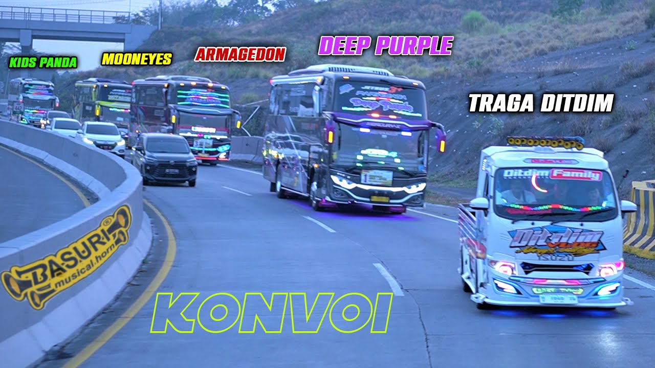 KONVOI BARENG BUS ARTIS TUNGGAL JAYA!! FULL MEMBASURI