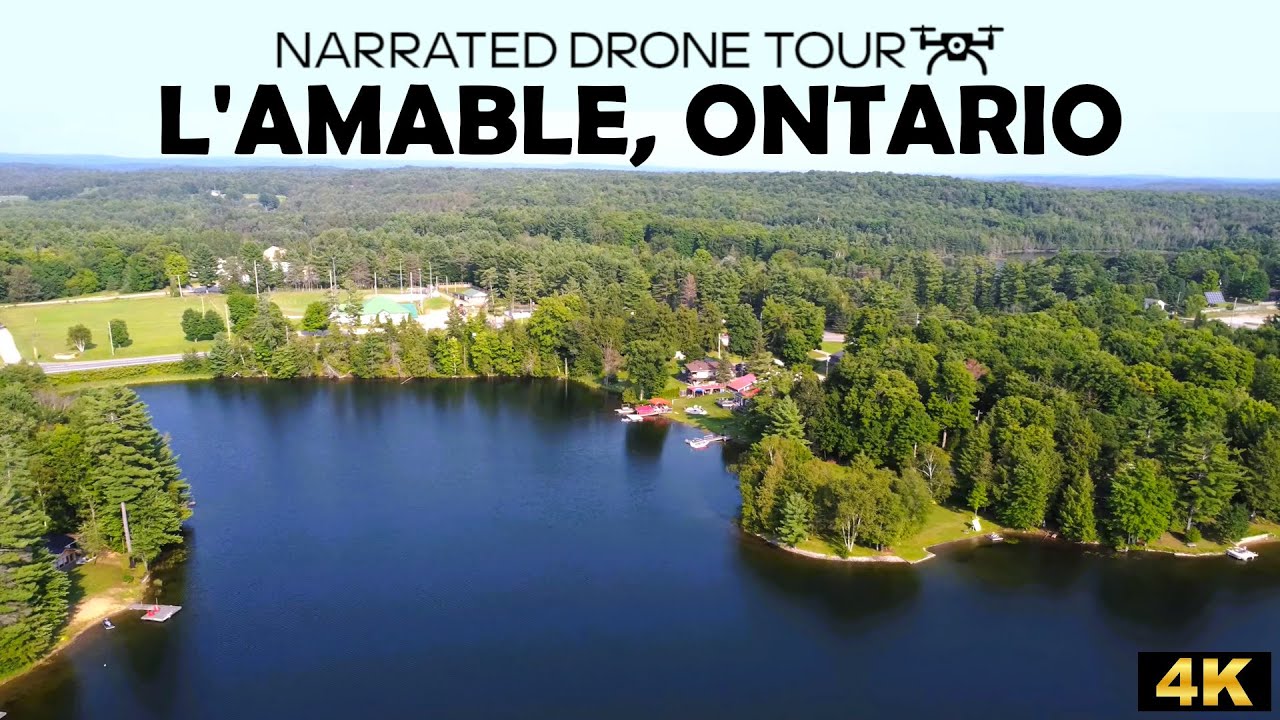🚁 Exploring L'Amable, Ontario from Above - Ontario Cottage Country Adventure 🌲✨