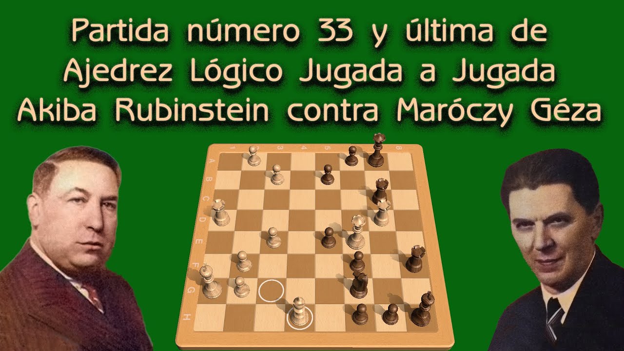 Ajedrez Lógico jugada a jugada Partida 33