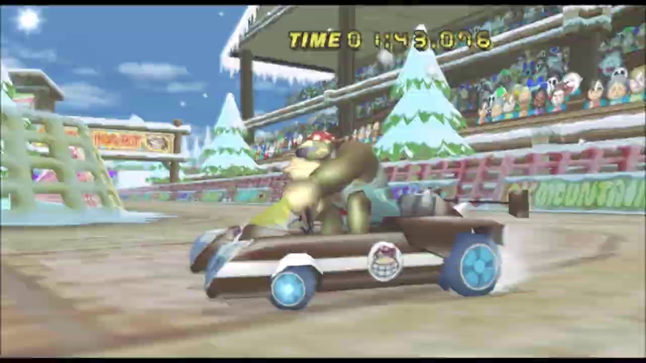 [Mario Kart Wii TAS] DK's Snowboard Cross 1:43.076 (Automatic Kart)