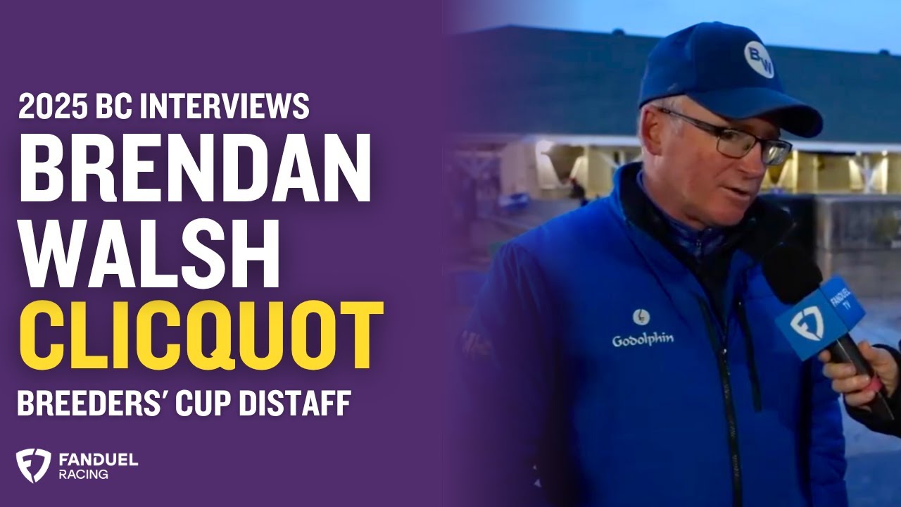 Brendan Walsh Talks CLICQUOT in the Breeders' Cup Distaff