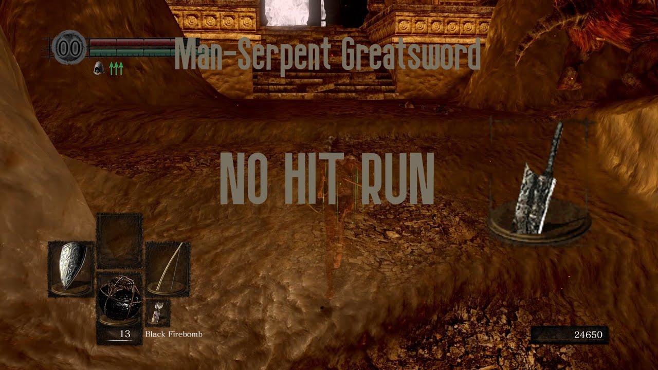 Dark Souls Remastered - Man-Serpent Greatsword Only - No Hit Run Any% - 1:29:58 By SUPERSKY
