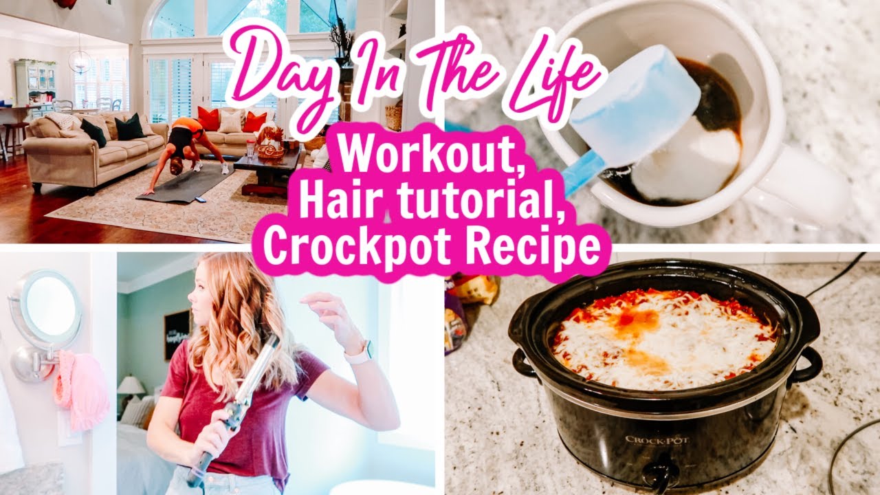 DAY IN THE LIFE - Workout, Get Ready With Me, Crockpot Lasagna! | Amy Darley