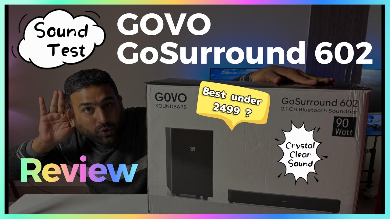 GOVO GoSurround 602 90W Powerhouse 🔥 REVIEW ⚡ 2.1 Channel Soundbar | Best Under ₹2499 ? 🔊