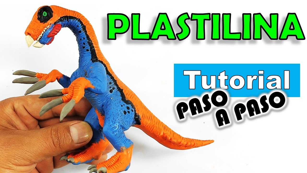 ✅ COMO HACER UN DINOSAURIO THERIZINOSAURUS DE  PLASTILINA PASO A PASO ✅ POLYMER CLAY