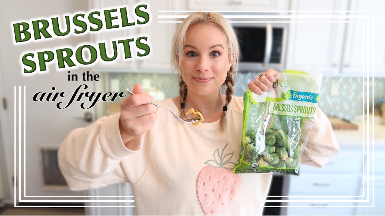 CHEESY CRISPY BRUSSELS SPROUTS IN AIR FRYER