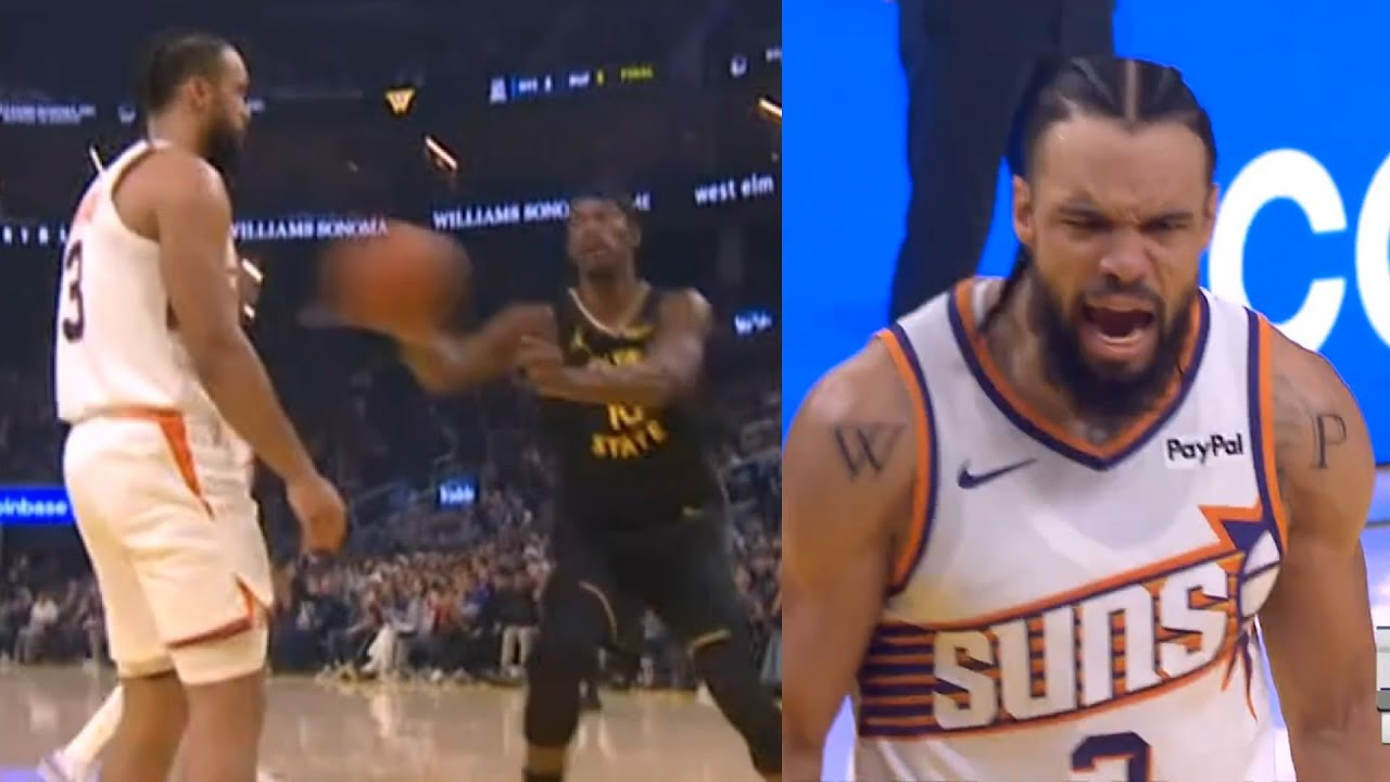 Jimmy Butler throws ball at Dillon Brooks after scoring on him and Brooks was heated 😂
