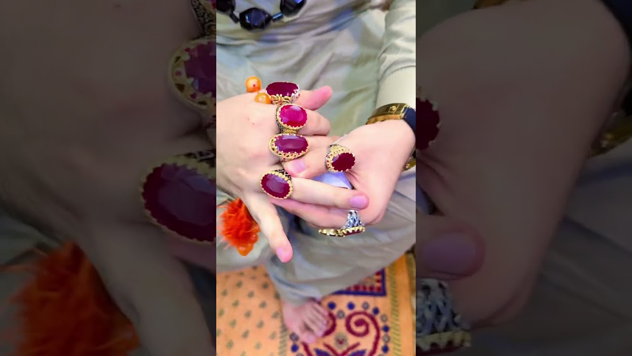Beautiful #Ruby ( #Yaqoth ) #Rings 🔥 #shorts #shortvideo #gems #gemstones #ring #rings