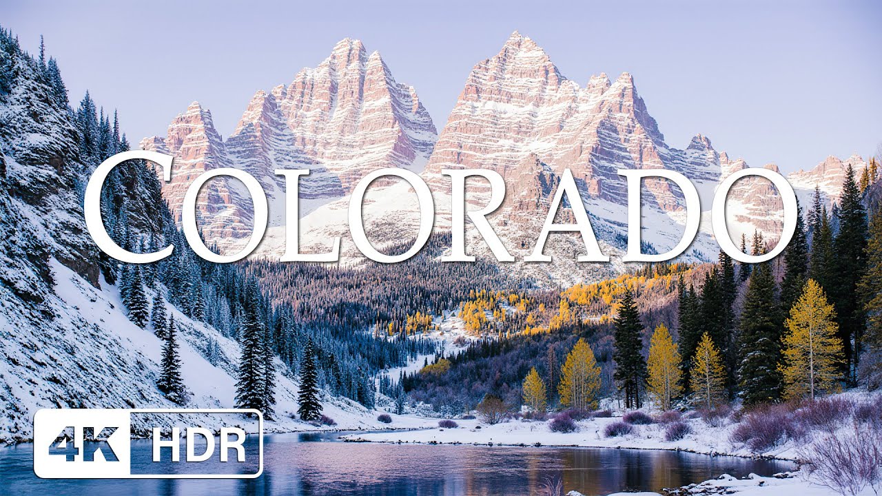 Winter in Colorado 4K – Snow-Covered Mountains, Serene Nature & Calm Piano Music