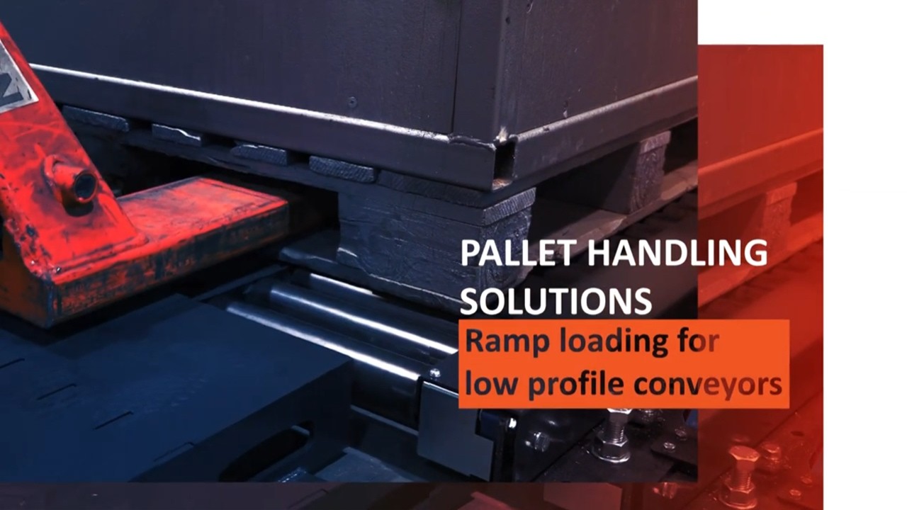 Low profile conveyor ramp loading