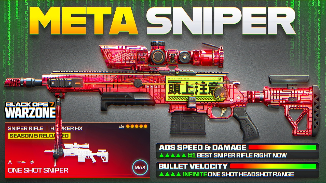 NOW the #1 BEST ONE SHOT SNIPER META LOADOUT in Warzone! (Best Hawker HX Meta Loadout)