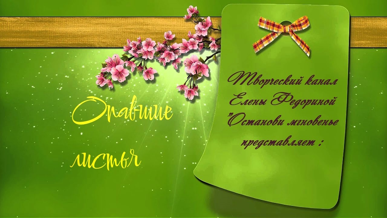 Опавшие листья.