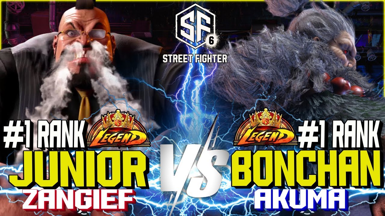 SF6 ▰ Junior (1 ranked Zangief) vs BonchanRB (1 Ranked Akuma) ▰ SF6 High Level Gameplay