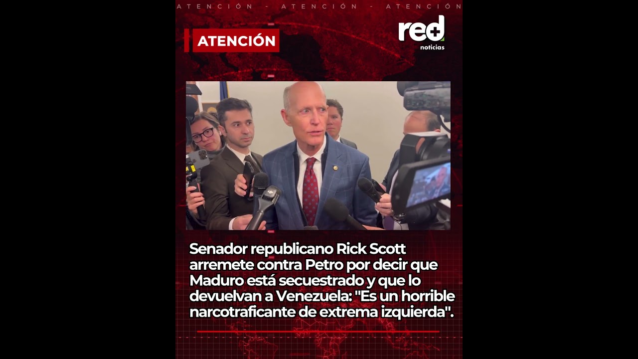 Rick Scott vs. Gustavo Petro: choque político por “devolver” a Maduro a Venezuela