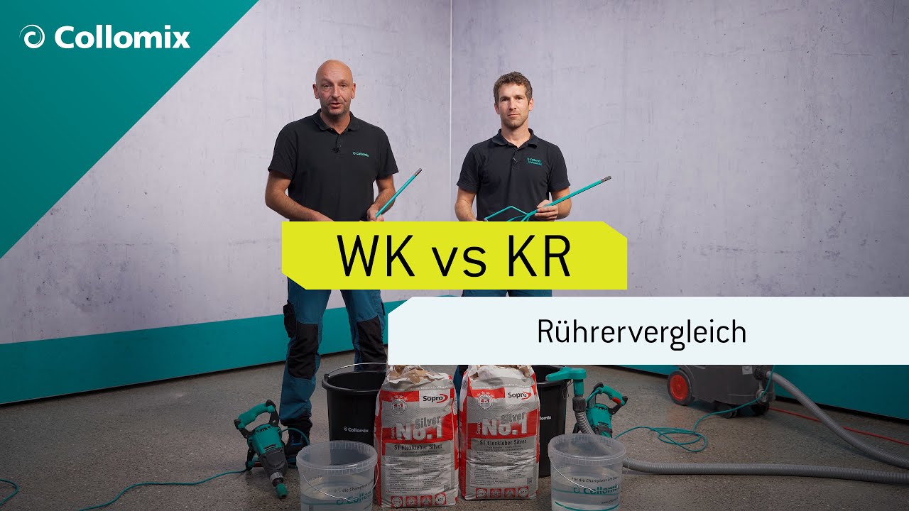 🇩🇪 Fliesenkleber mischen | Warum der R&uuml;hrer KR von Collomix ideal daf&uuml;r ist.