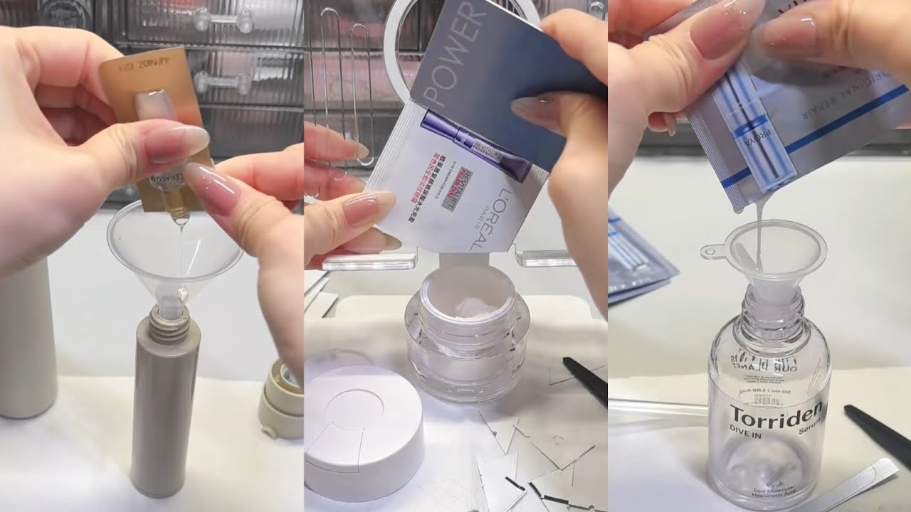 (ASMR)Refill asmr✨️subscribe for more #asmr #restock #asmrcommunity #refil #satisfyingasmr #skincare