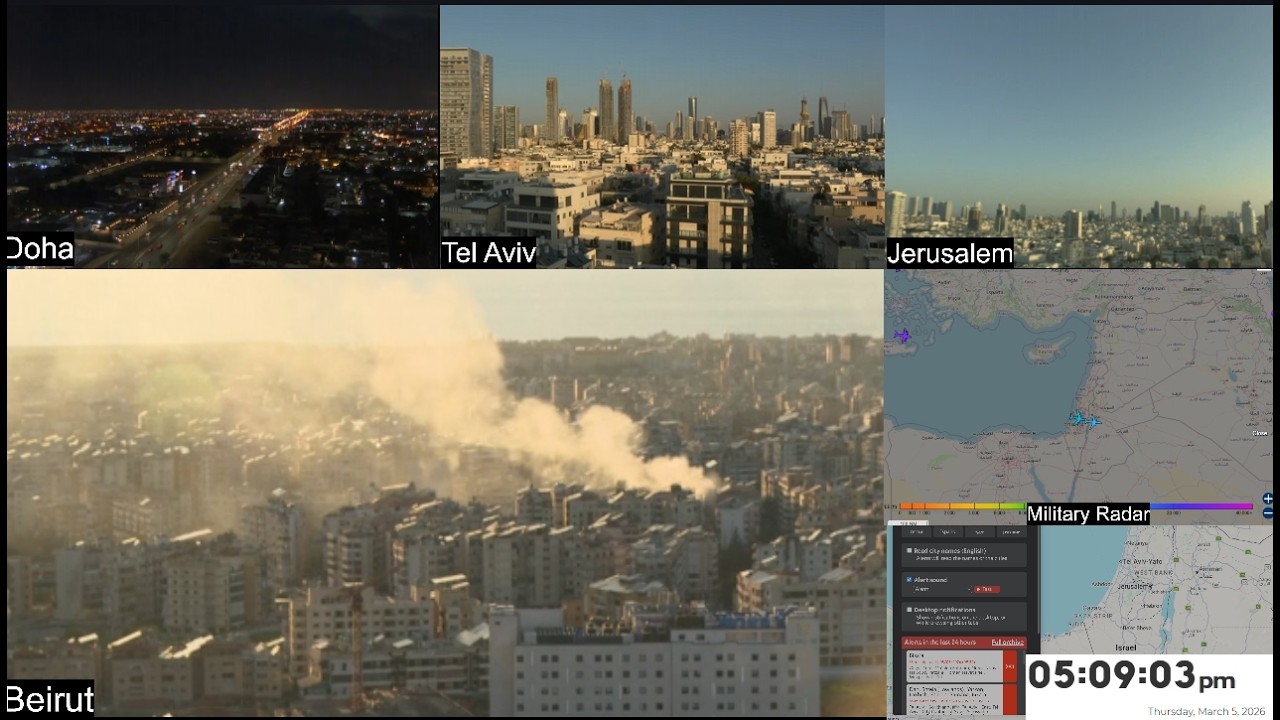 🔴 LIVE: Middle East War Coverage | Israel–Iran Conflict Escalates | 24/7 Cameras & Breaking News