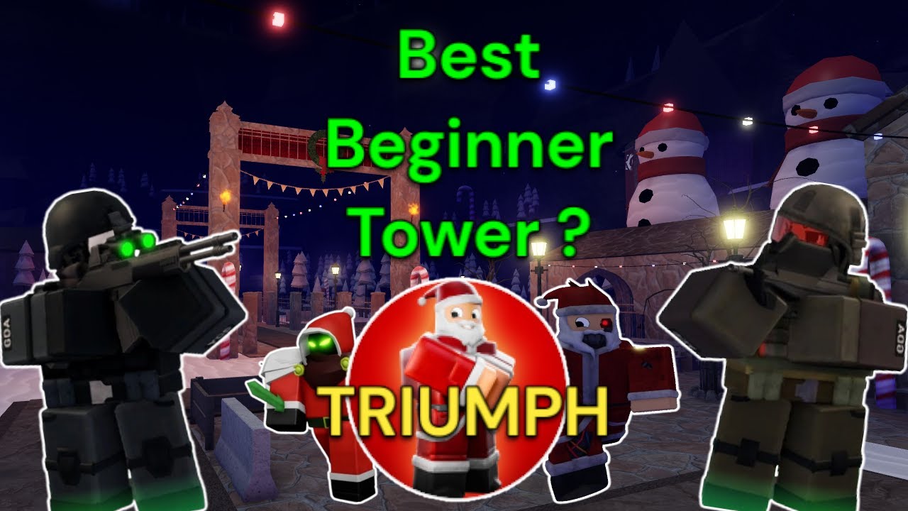 One Tower Solo Christmas (Easy Mode) || Tower Defense X (Roblox)