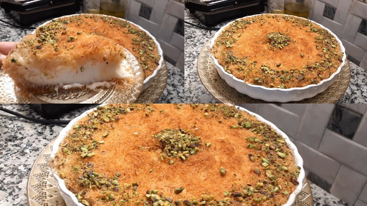 كنافة العيد/كنافة بكريمة خطييرة بلا كترت التعقيدات/أسرار لي تخلي الكنافة تبقى مقرمشة لمدة طويلة🥰