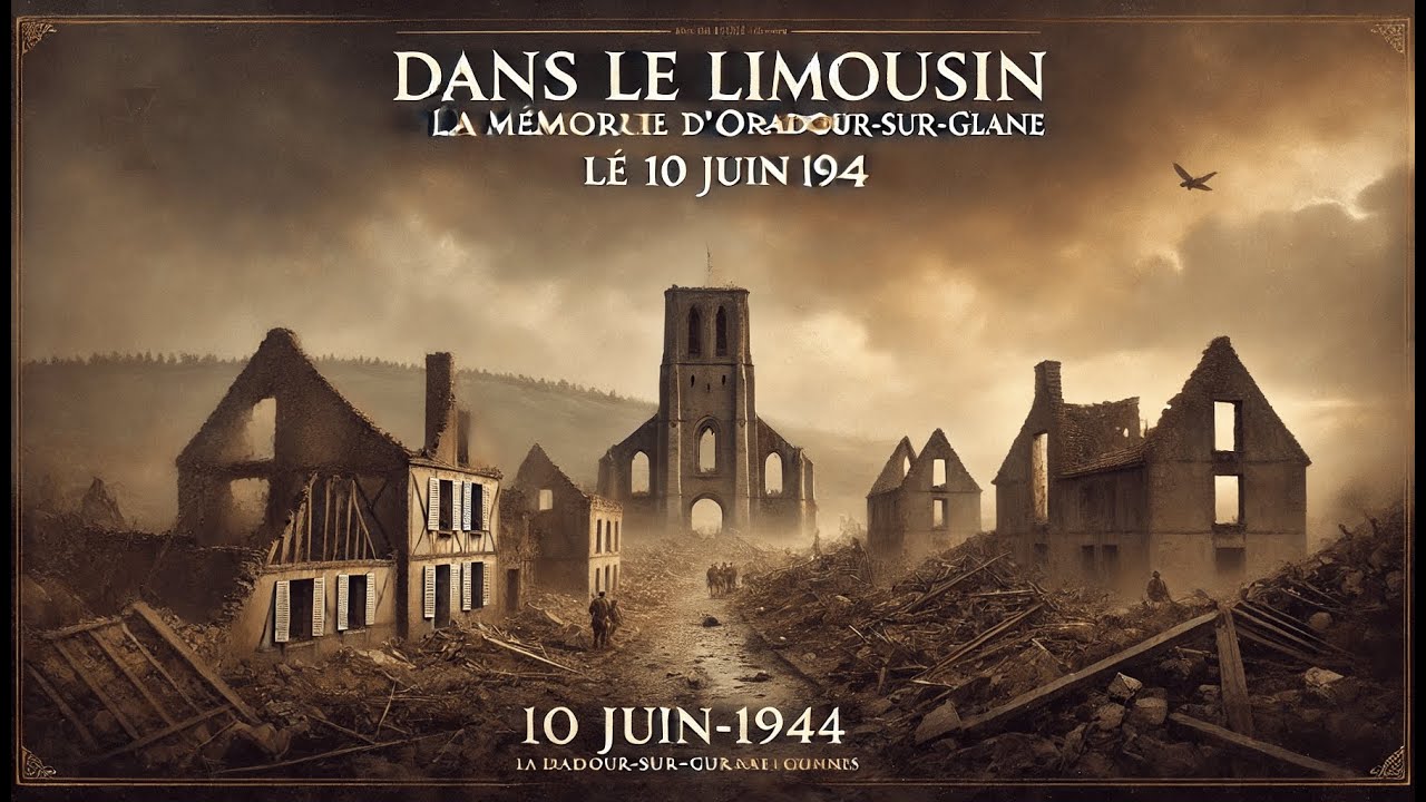 Dans le Limousin : La mémoire d'Oradour-Sur-Glane le 10 juin 1944