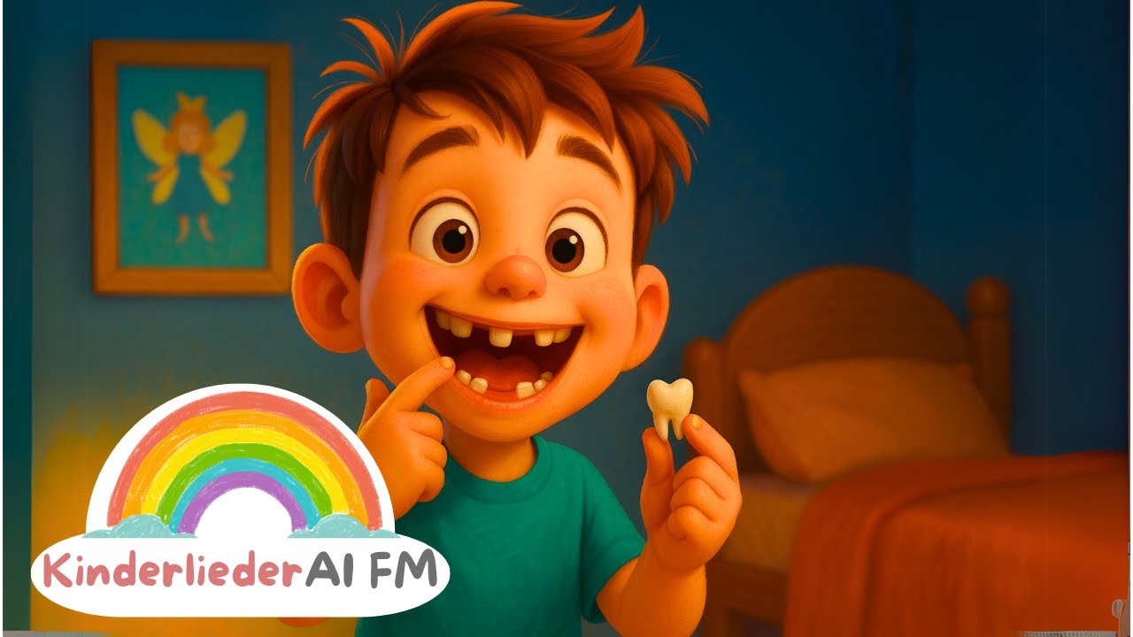 🦷 Ich bin heut ein Wackelzahn | Freches Kinderlied zum Mitsingen - KinderliederAI FM