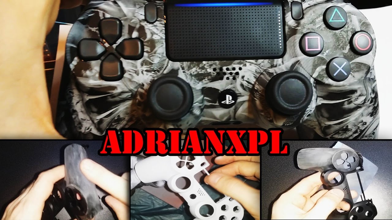 Jak pomalować pada PS4 w domowych warunkach ?  Jak ułożyć folię hydrografika? Podkład hydrografika ?