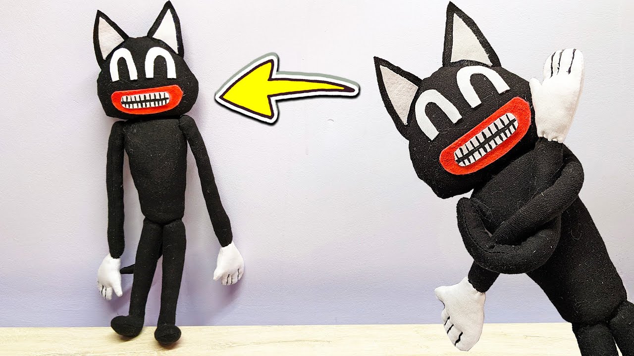 🔥 Cartoon Cat Plush TOY DIY. Trevor Henderson Creatures. How To Make Doll - Handmade Monster