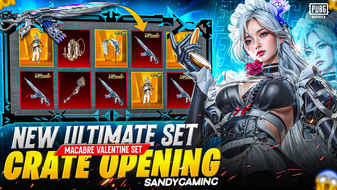 😱OMG New Ultimate Set Crate Opening 🔥Macabre Valentine Set + M762 Upgrade | BGMI & PUBGM