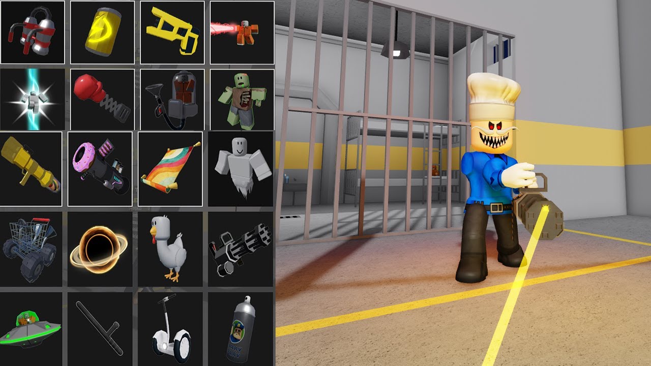 All Morphs Unlocked & Use All Items BARRYS PRISON Escape!