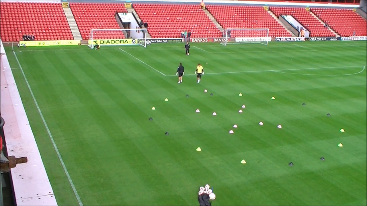 Walsall FC Goalkeeper pre-match Warm Up v Stevenage