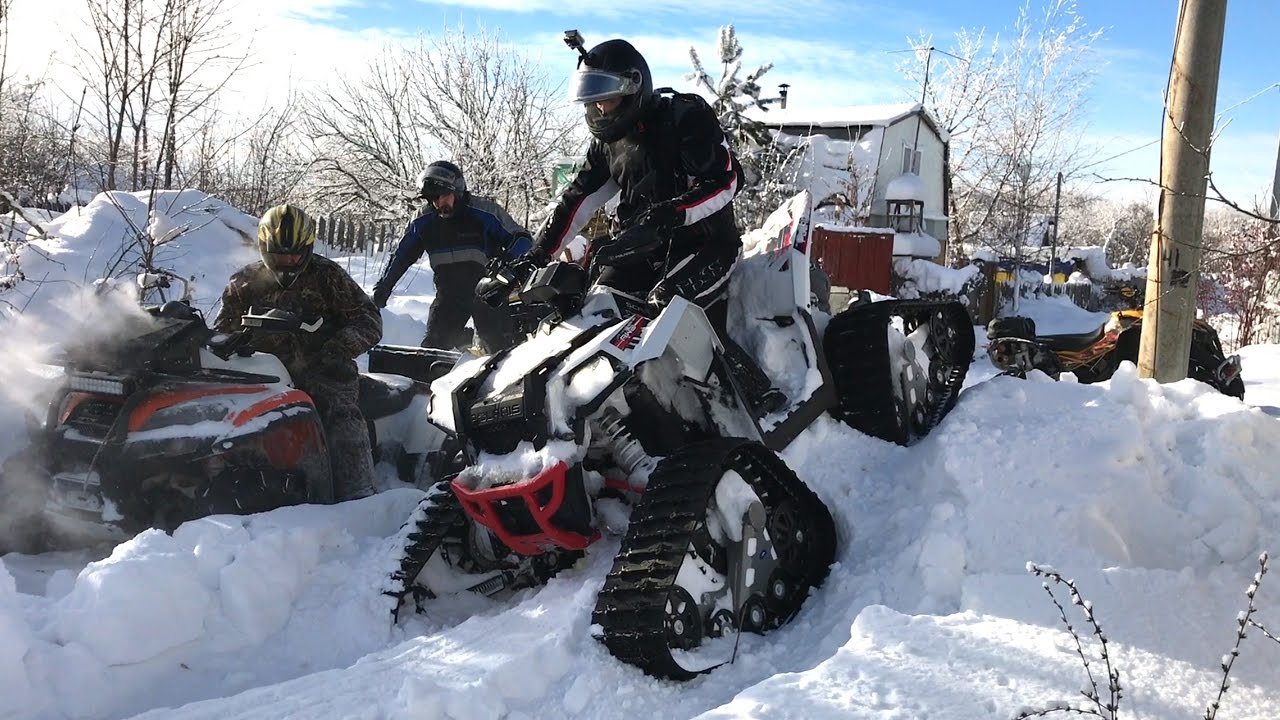 ЧТО МОГУТ ГУСЕНИЦЫ НА КВАДРОЦИКЛАХ POLARIS SCRAMBLER 1000 И 850