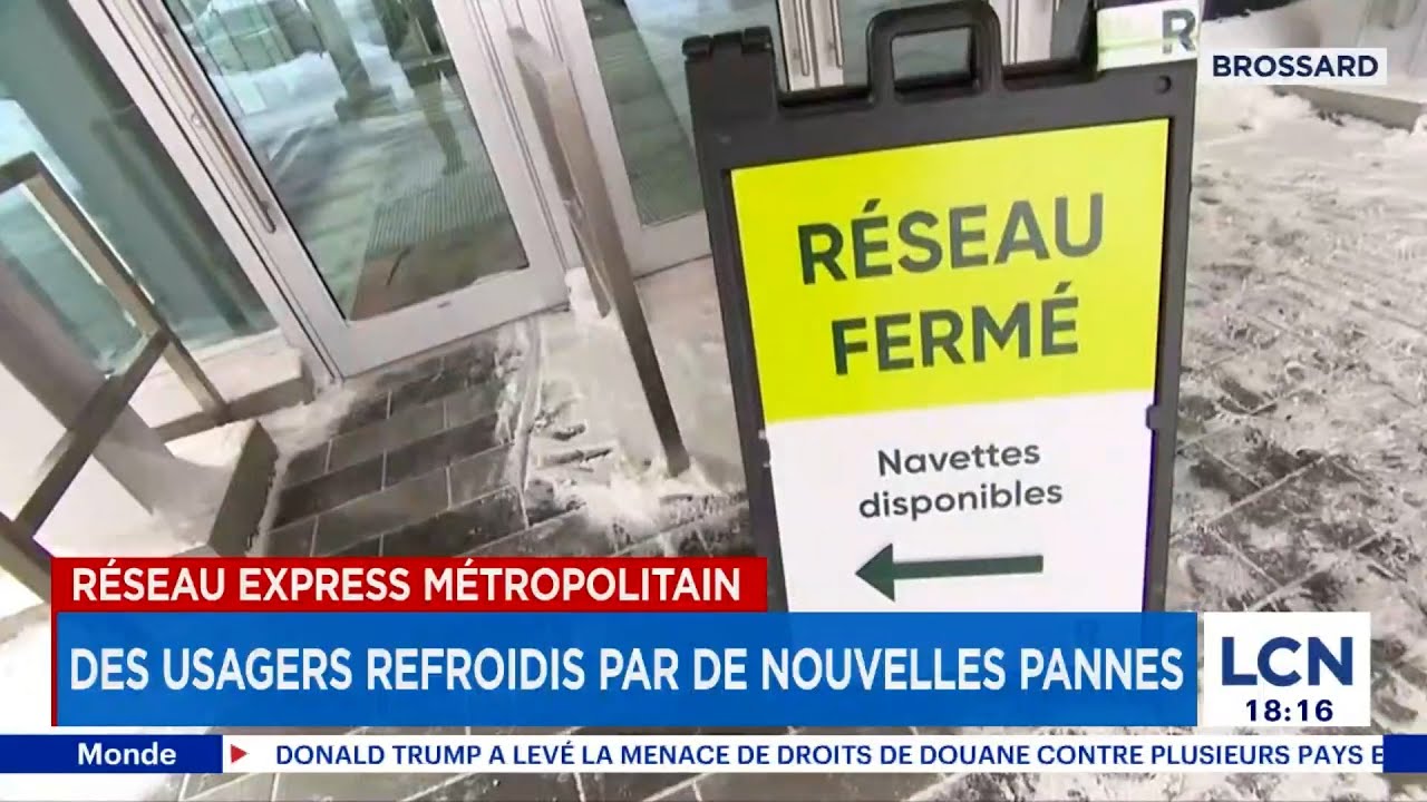 Les pannes s’accumulent au REM: des usagers refroidis