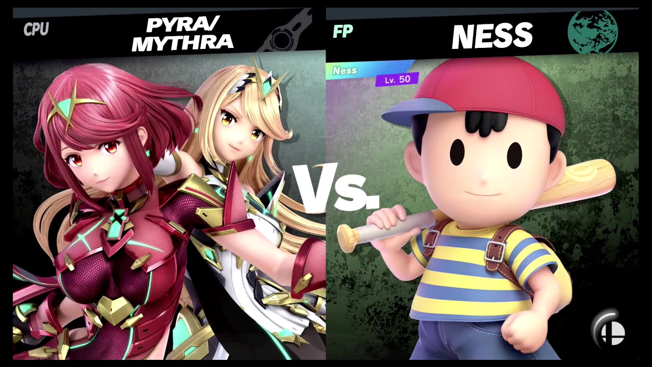 Super Smash Bros Ultimate Amiibo Fights  – Pyra & Mythra #209 Pyra vs Ness
